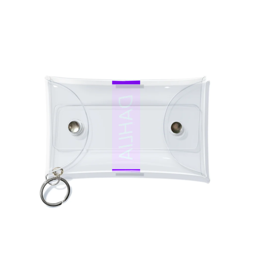 DAHLIAのDAHLIA LOGO PURPUL&BLUE Mini Clear Multipurpose Case