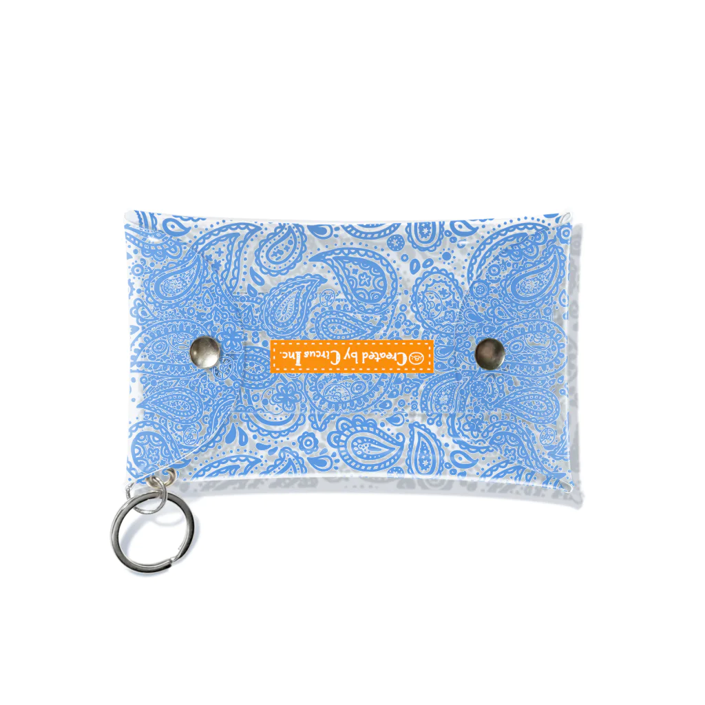 TSUBAME WORKSのPaisley/orange Mini Clear Multipurpose Case