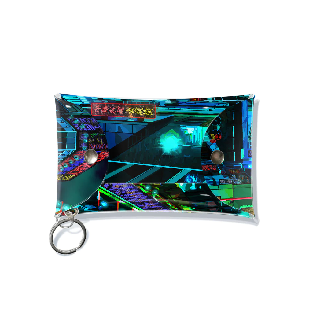 aero_acidのcyberpunk  tokyo Mini Clear Multipurpose Case