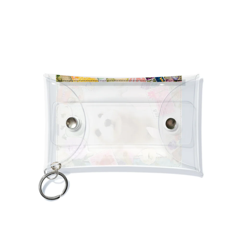 白い妖精のうちの子マルチーズコラージュ Mini Clear Multipurpose Case