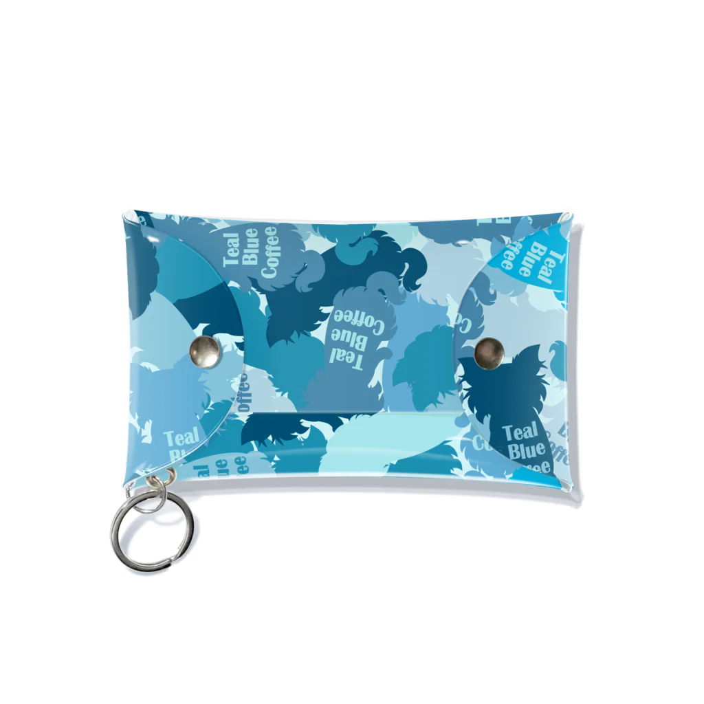 Teal Blue Coffeeのhide-and-seek Mini Clear Multipurpose Case