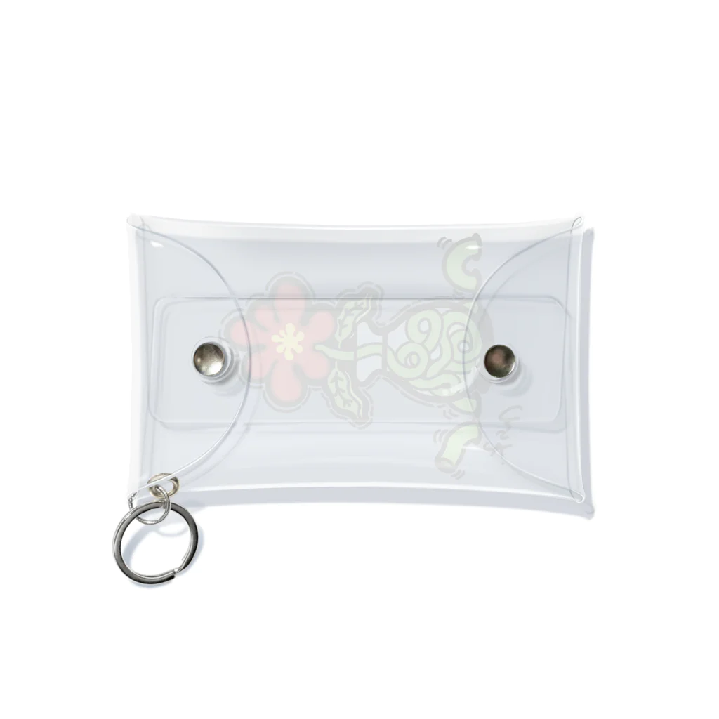 nosuke.のwavy flower   Mini Clear Multipurpose Case