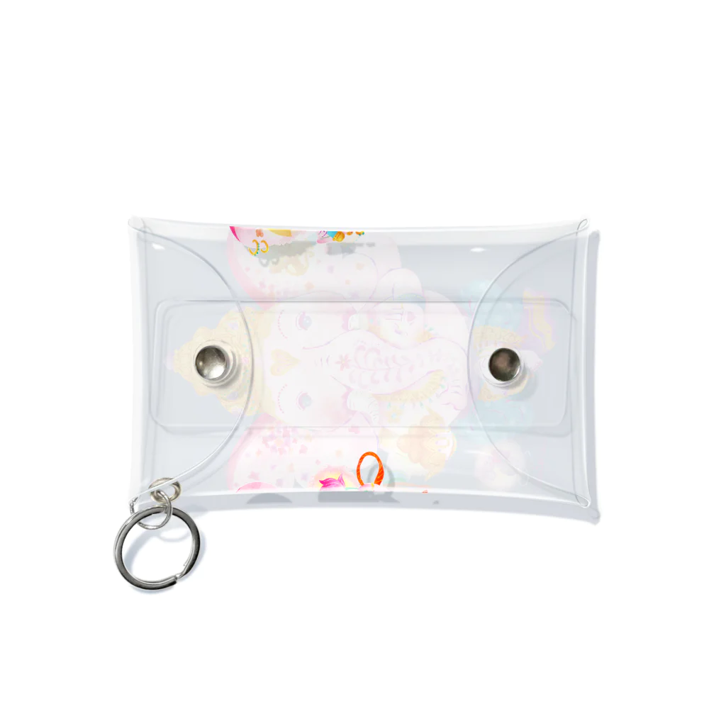 ミウラエツコのHAPPY PINK GANESH Mini Clear Multipurpose Case