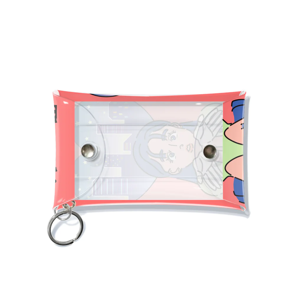 TSUKIKOU SHOP の投げキッスの女の子 Mini Clear Multipurpose Case