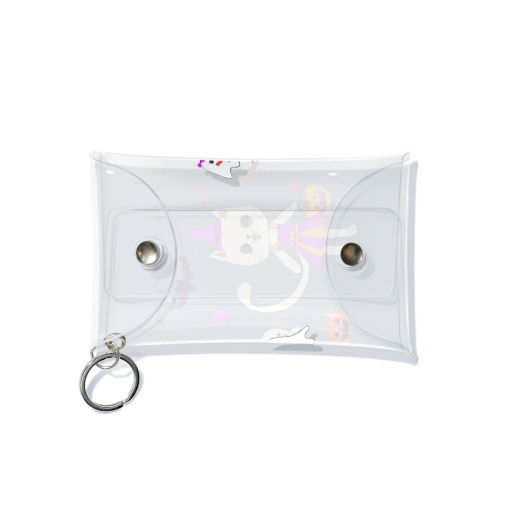 ゆずずショップのトリック・オア・トリート　ねこ Mini Clear Multipurpose Case