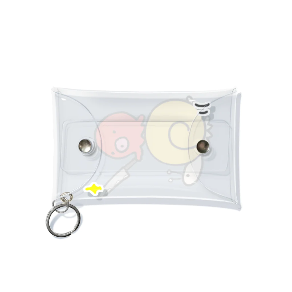 タコのいえのカタツムリとタコ Mini Clear Multipurpose Case