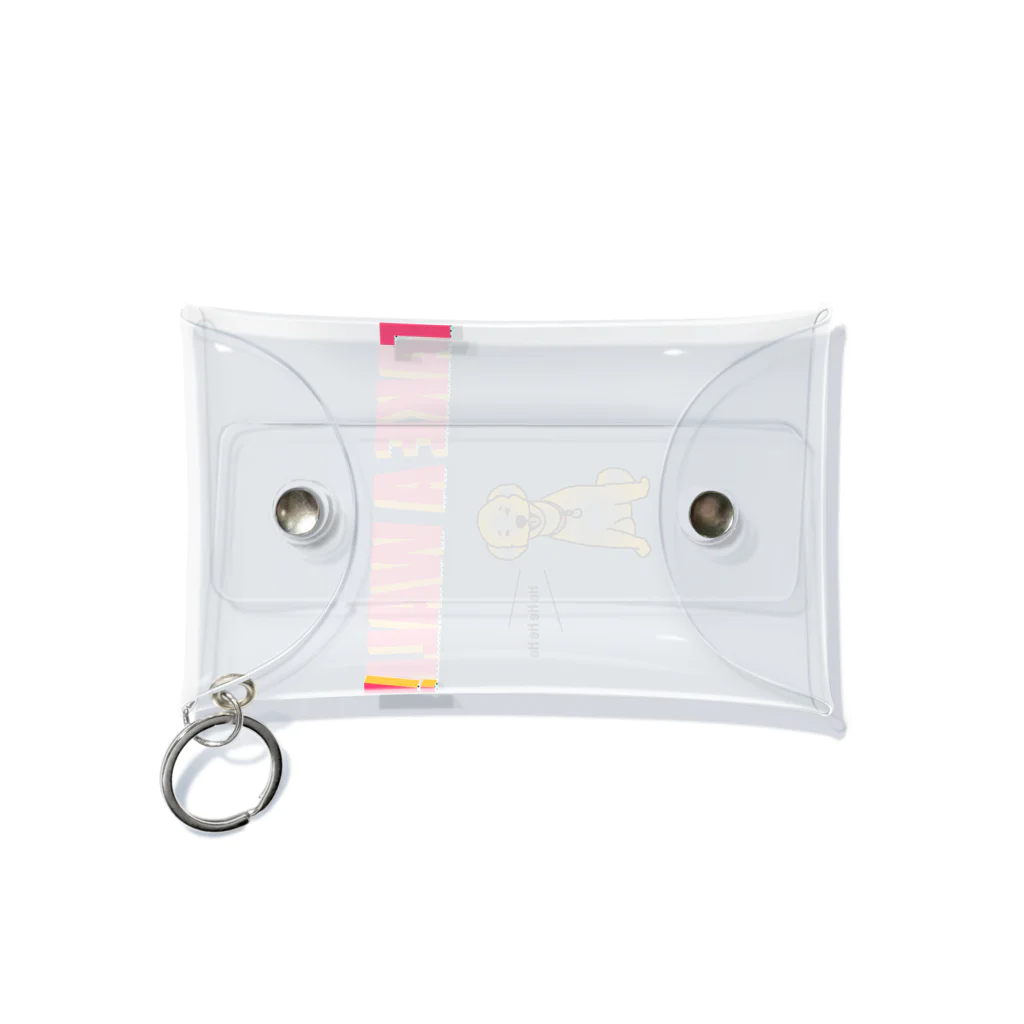 かっぺのお店のheheheheむっくんTシャツ Mini Clear Multipurpose Case