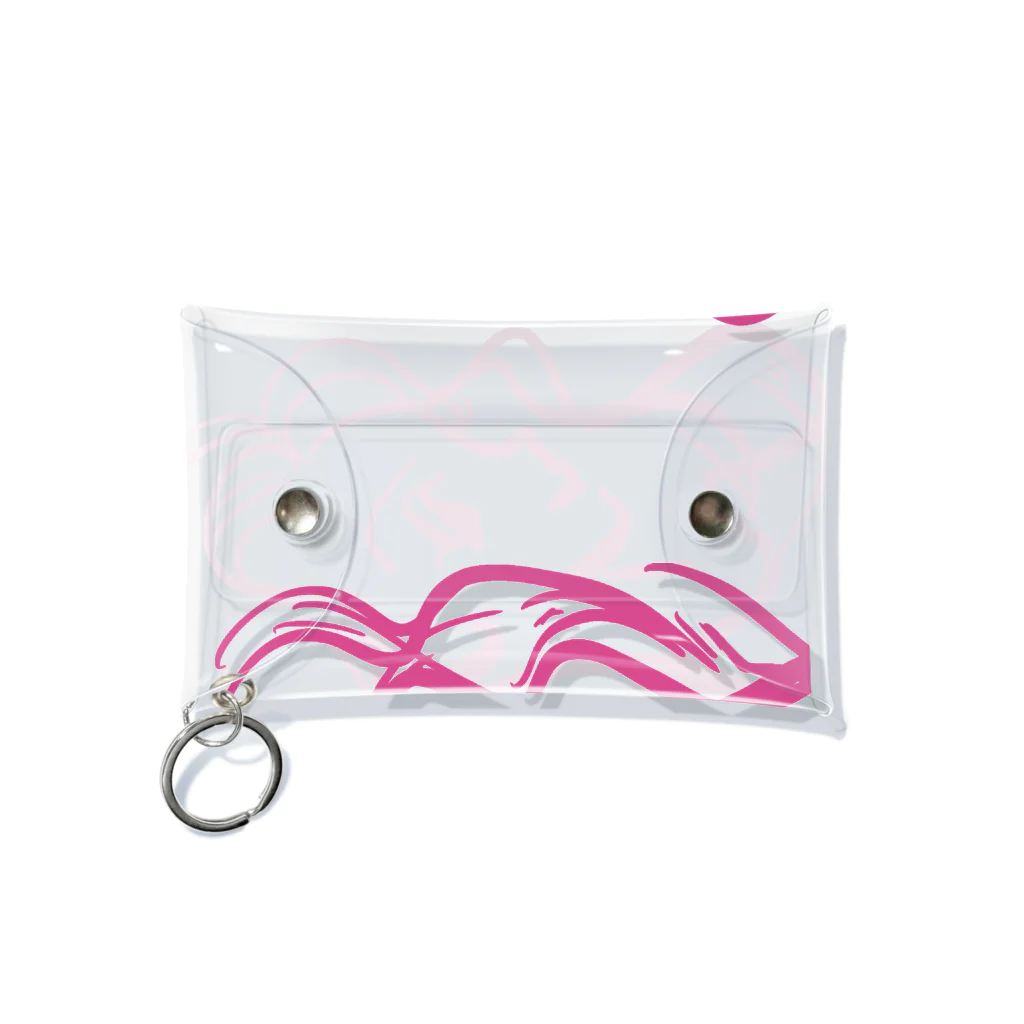 Turtle-tのPink_Girl Mini Clear Multipurpose Case