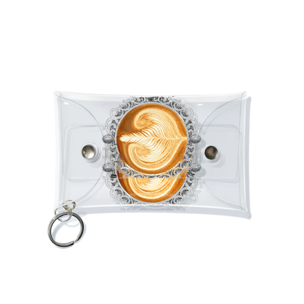 Prism coffee beanの【Lady's sweet coffee】ラテアート エレガンスリーフ  / With accessories ～2杯目～ Mini Clear Multipurpose Case