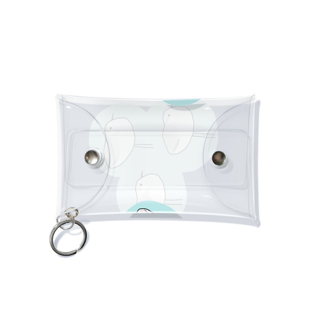 minatoriのミユビシギ（青） Mini Clear Multipurpose Case