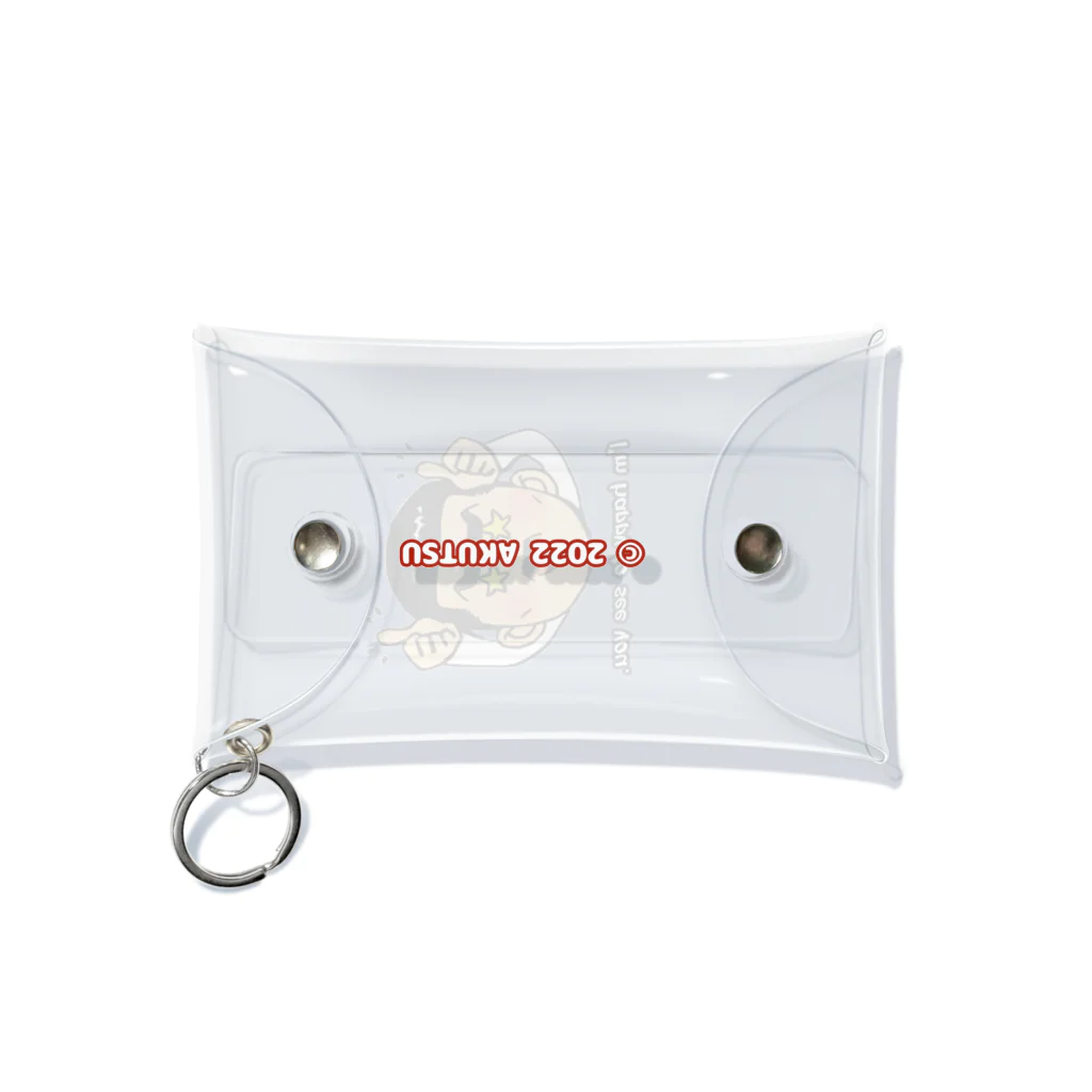 AKUTSU SHOPのQueen(I’m happy to see you.) Mini Clear Multipurpose Case