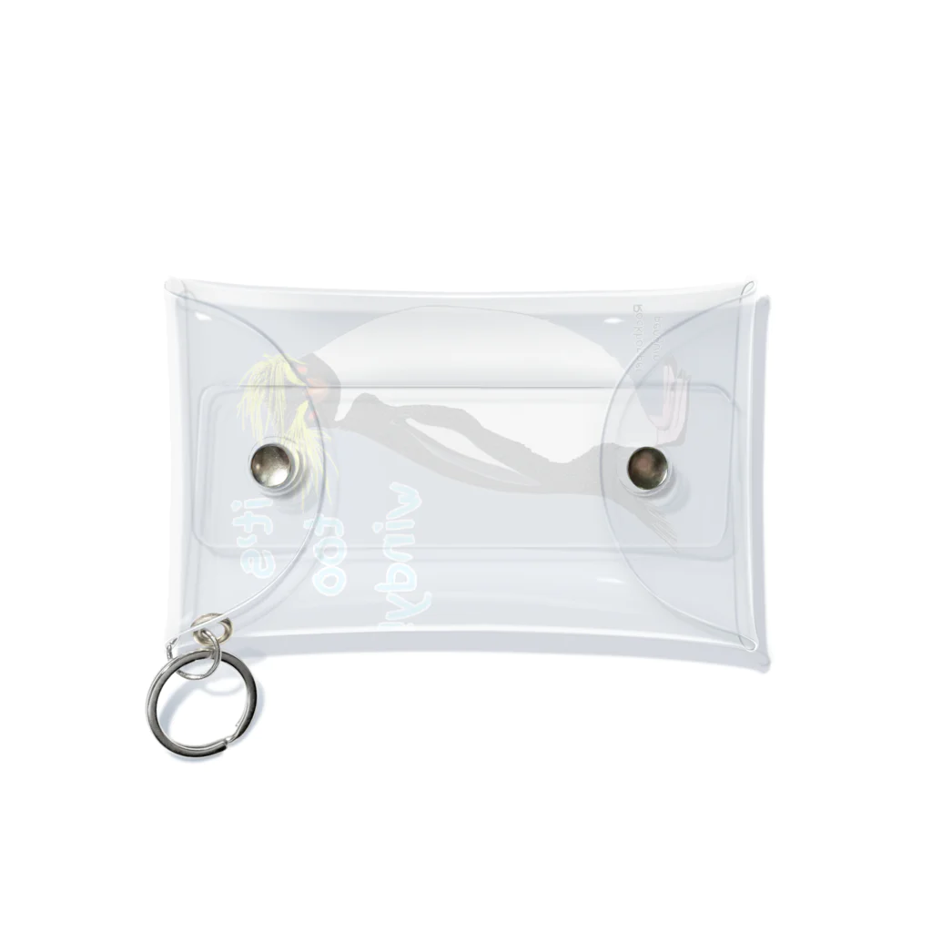 LalaHangeulのRockhopper penguin　(イワトビペンギン) Mini Clear Multipurpose Case