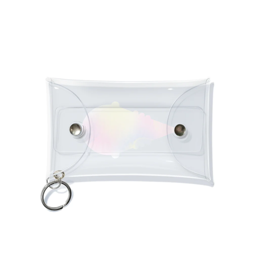 moonの水彩アイスクリーム Mini Clear Multipurpose Case