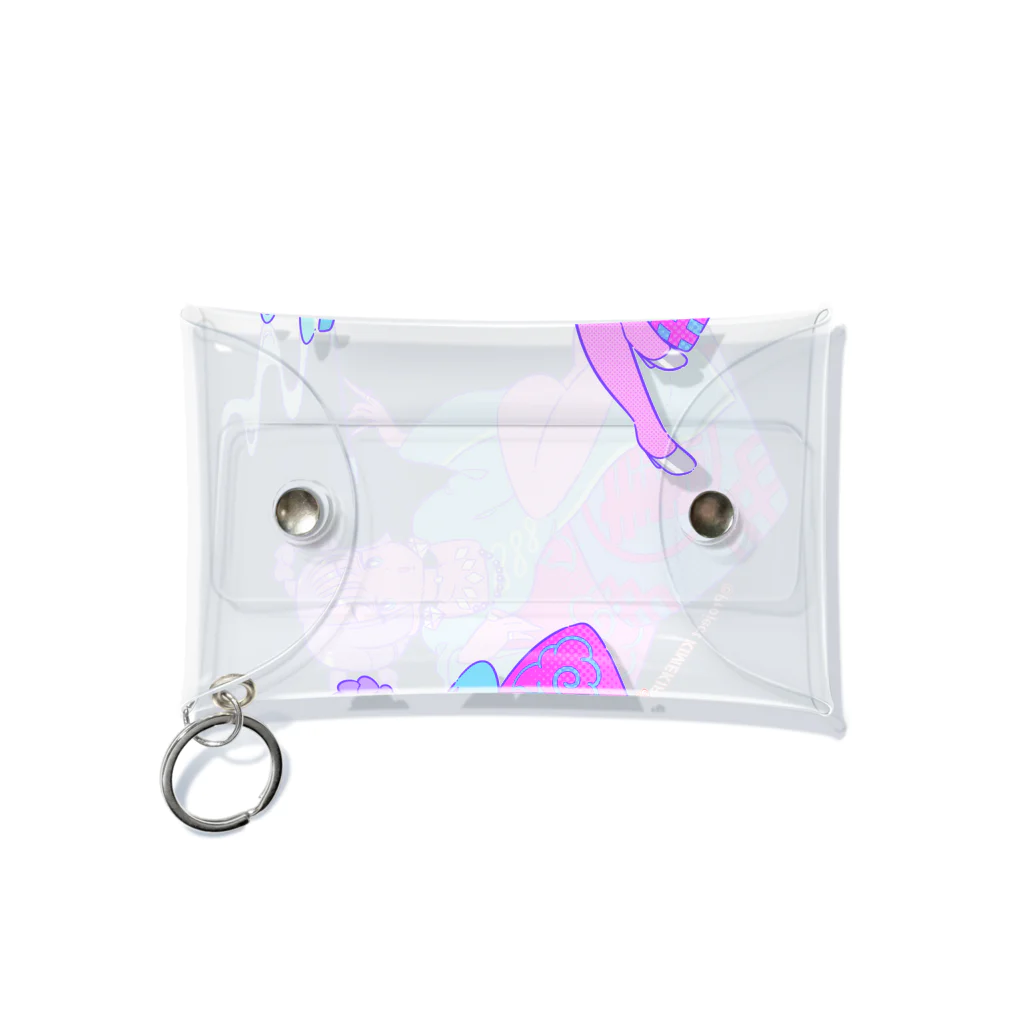 占いちゃんは決めきれない！presents ご自愛アイテム屋さんのキセルの占いちゃん Mini Clear Multipurpose Case