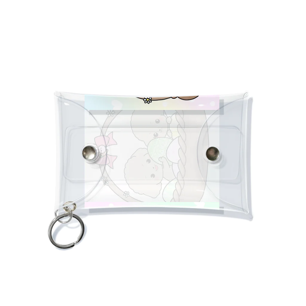 pote©o*  ハンドメイドドッグウェアの煌くん蓮くんイースターバージョン Mini Clear Multipurpose Case