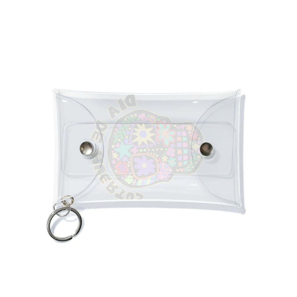 sandy-mのメキシコ風ドクロ Dia de muertos Mini Clear Multipurpose Case