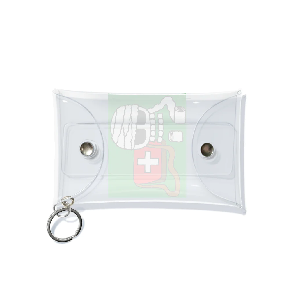 O-NISHIのSkull & xxx Mini Clear Multipurpose Case