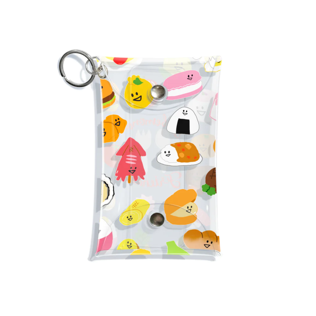 るんのへやの食べものフレンズ Mini Clear Multipurpose Case