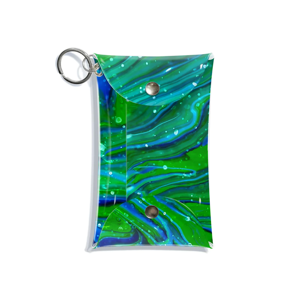 luontoiroの青緑 Mini Clear Multipurpose Case