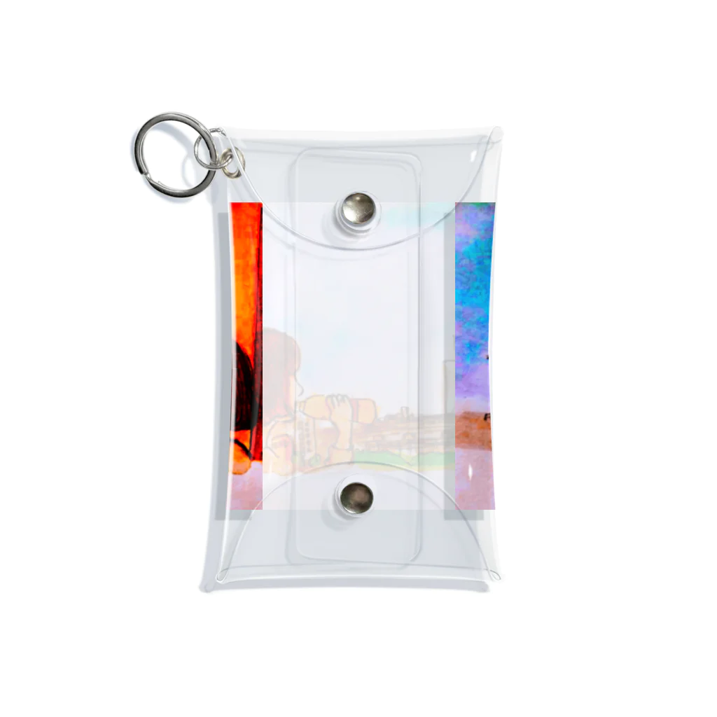 鳥取カランコロンの夕暮れと女の子 Mini Clear Multipurpose Case