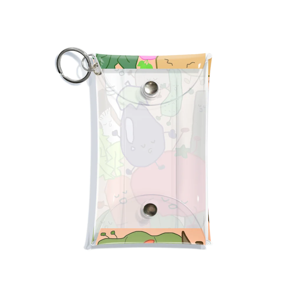 ほっこりのすやすやお野菜 Mini Clear Multipurpose Case