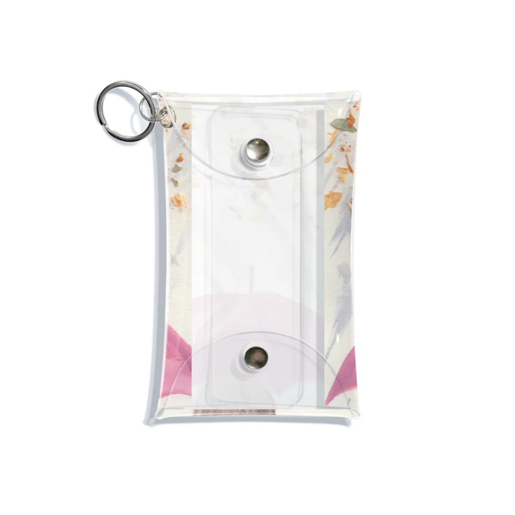 Chiyon 水彩とお花のアートのRain Mini Clear Multipurpose Case