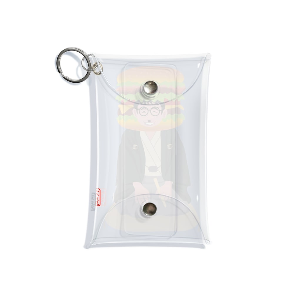キッズモード某の噺家バーガー(かぶりものVr) Mini Clear Multipurpose Case