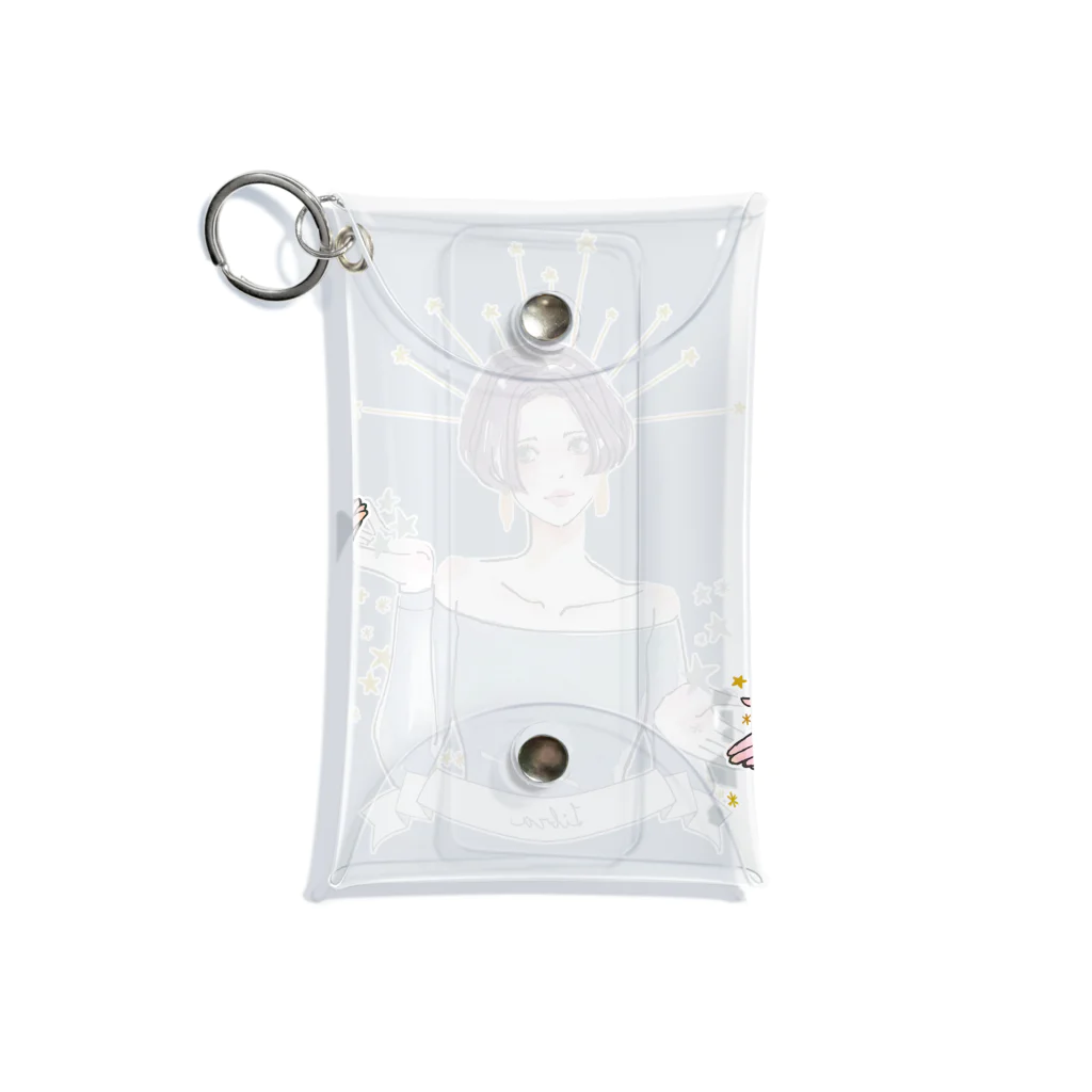 MegSugitaの12星座ちゃん、天秤座の子 Mini Clear Multipurpose Case