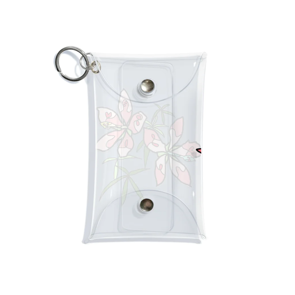 フルツの10/1 誕生花 「モミジアオイ」 Mini Clear Multipurpose Case