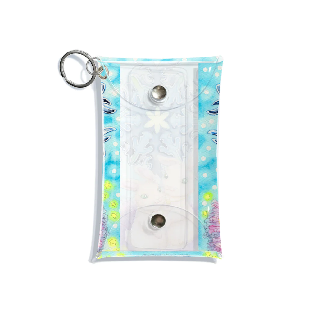 Akariya Manamiの氷の花*なかよしうさぎ Mini Clear Multipurpose Case