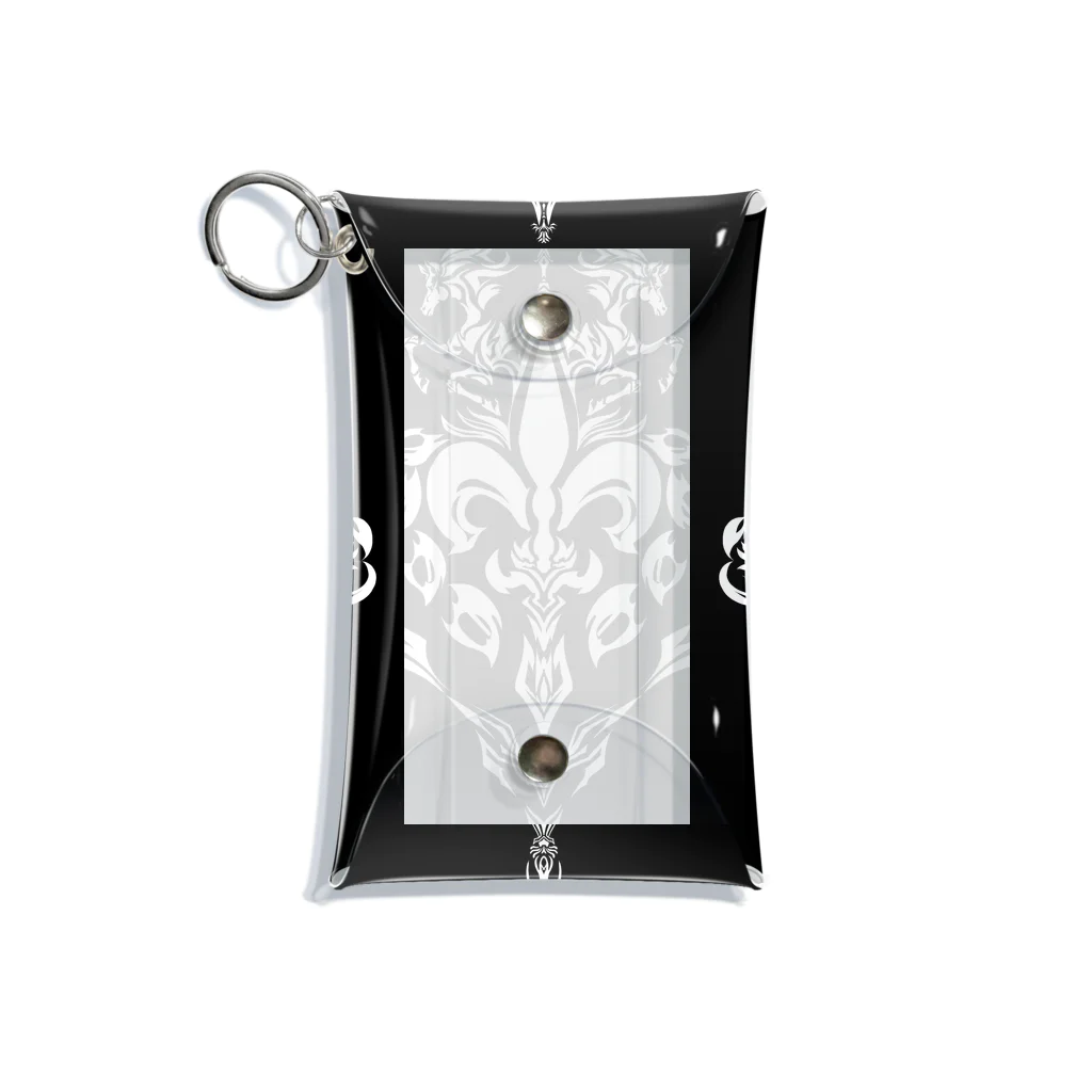 Silver Clowのfuego fleur de lys Mini Clear Multipurpose Case