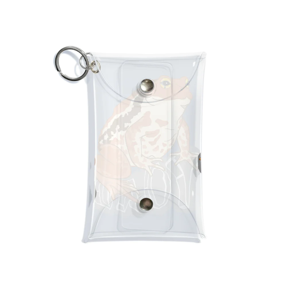 LalaHangeulのTOAD (ヒキガエル) 英字バージョン Mini Clear Multipurpose Case