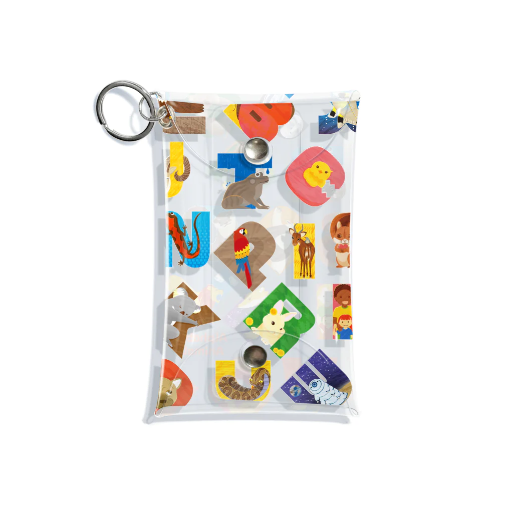 tawtawのAlphabet Animals - square Mini Clear Multipurpose Case