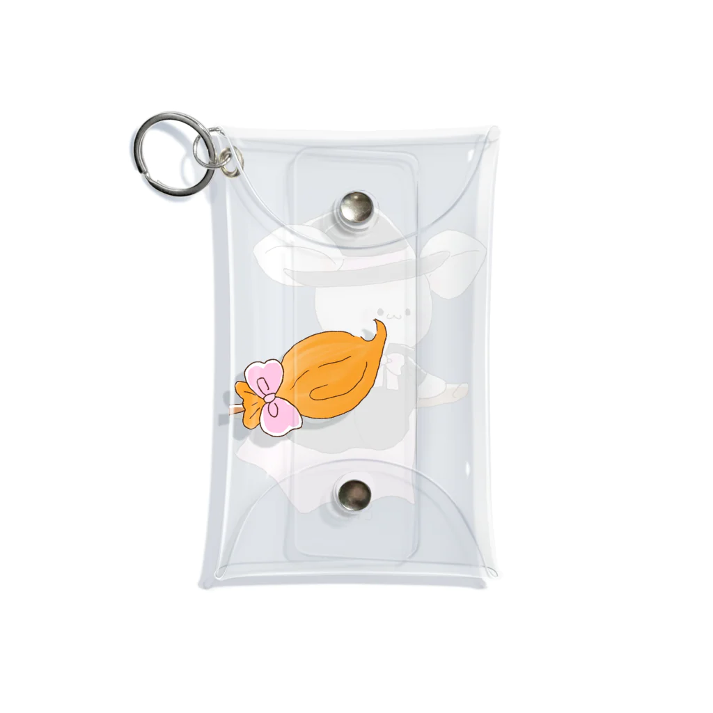 うさぎのはなちゃんのほのぼのうさぎのはなちゃん（ハロウィン） Mini Clear Multipurpose Case