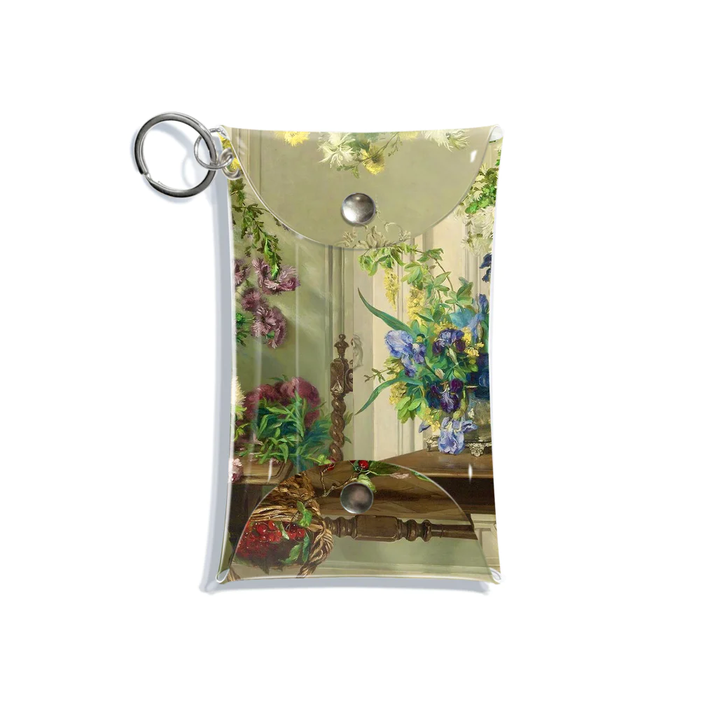 花名画アートグッズのJenny Villebesseyx 《花のある静物》 Mini Clear Multipurpose Case