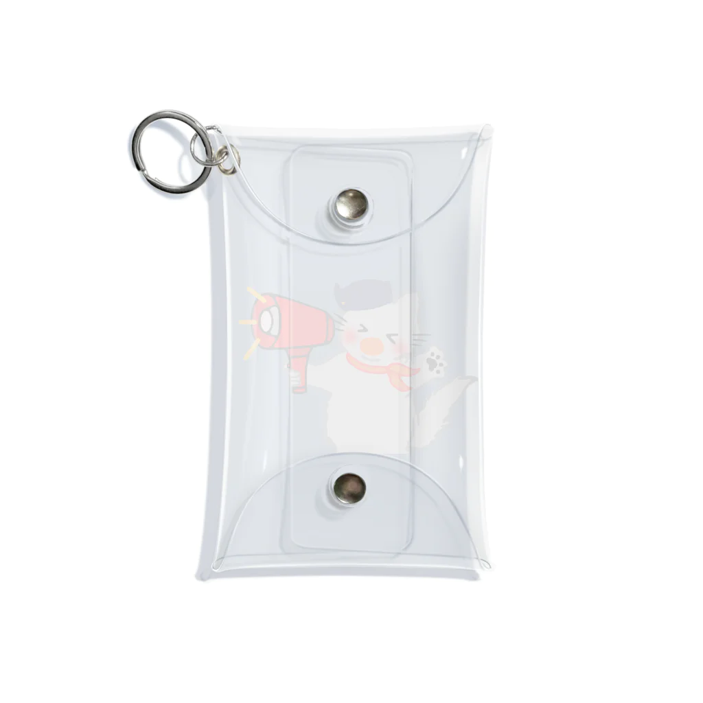 momo-nonoのもちもちほっぺのねこ Mini Clear Multipurpose Case