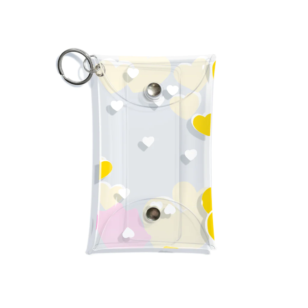 PINKのイエローなハート/アクスタケース Mini Clear Multipurpose Case