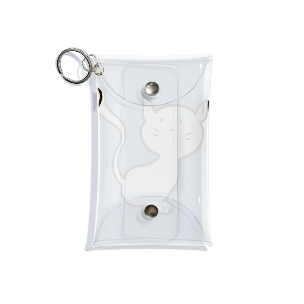 dreamtea3のグレーの猫 Mini Clear Multipurpose Case