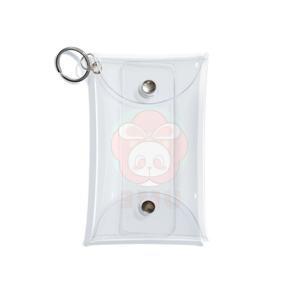 レタ(LETA)のぽっぷらうさぎ(UME・緑) Mini Clear Multipurpose Case