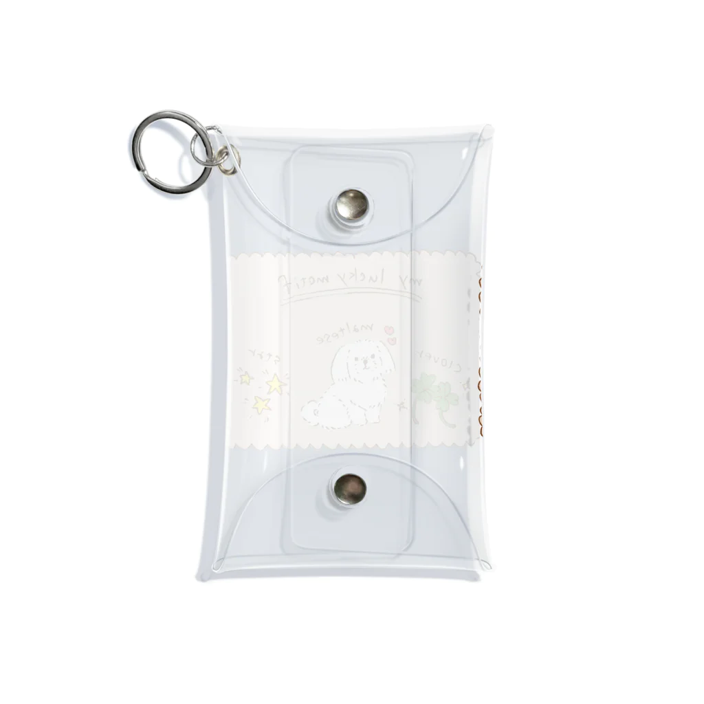 suzumaruのmy lucky motif Mini Clear Multipurpose Case