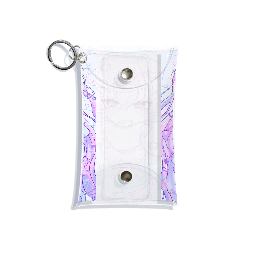 モマ@のゆめかわネコパジャマくん Mini Clear Multipurpose Case