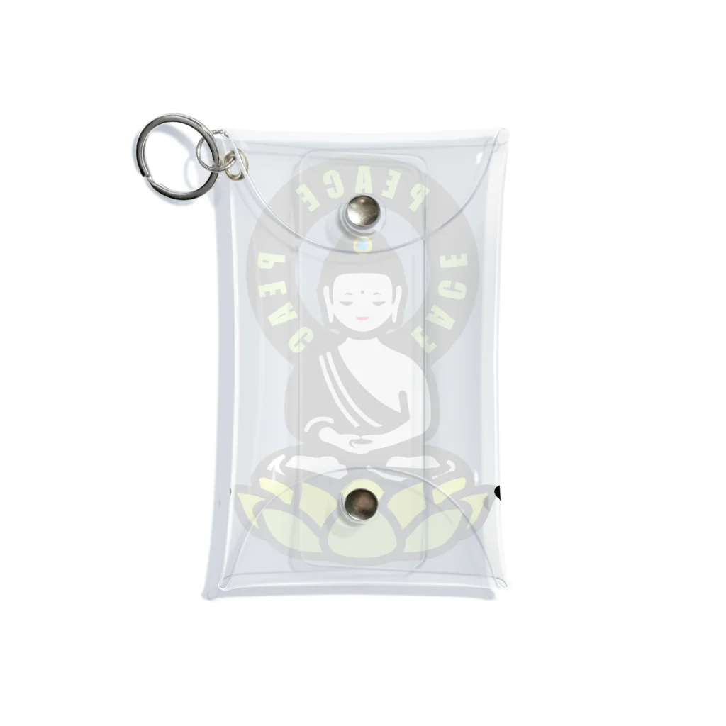 くねくね道のPEACE BUDDHA Mini Clear Multipurpose Case