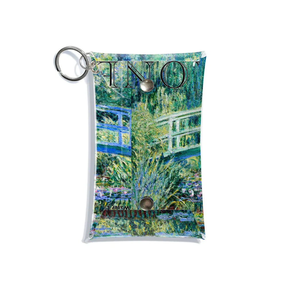 MUGEN ARTのモネ　睡蓮の池と日本の橋　Claude Monet　 Mini Clear Multipurpose Case
