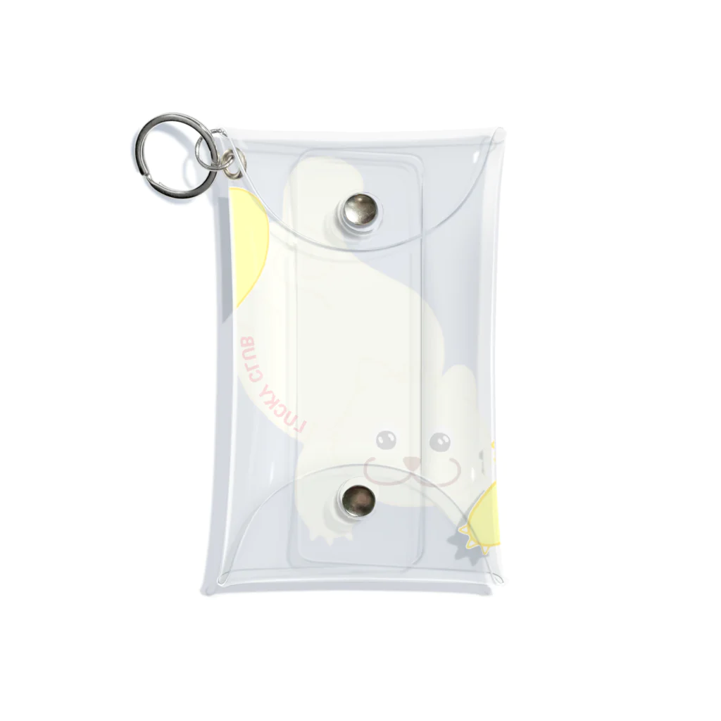 LUCKY CLUBの寝そべりラッキーちゃん Mini Clear Multipurpose Case