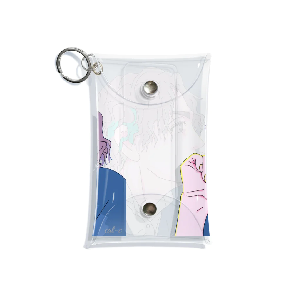 ながいいきものとフレンズのコスメティックラバー〈ダイカット〉 Mini Clear Multipurpose Case