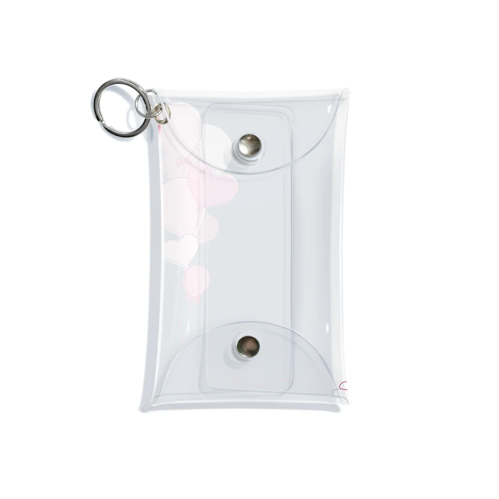 hanaの推し活ショップのpink balloons Mini Clear Multipurpose Case