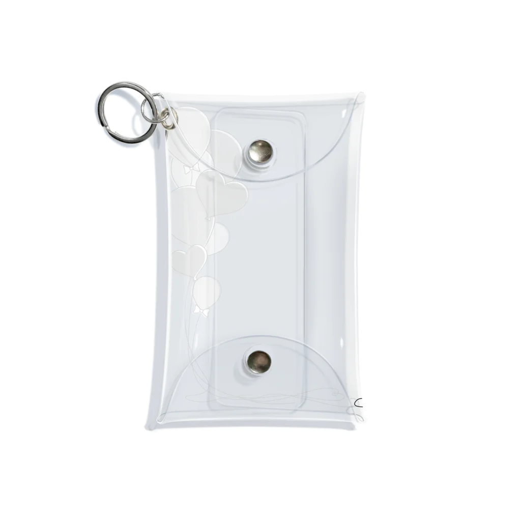 hanaの推し活ショップのblack balloons Mini Clear Multipurpose Case