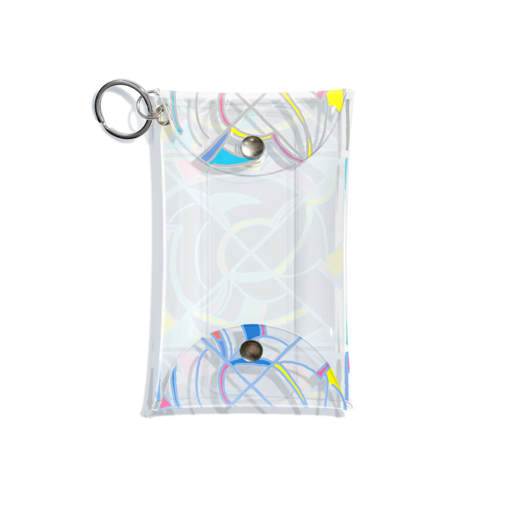 chika_shirakawaのKODAIPOP▲▼▲▼不思議な直弧文 Mini Clear Multipurpose Case