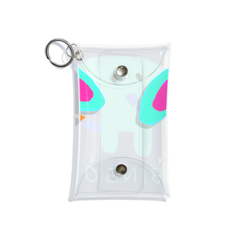 yukki usagiのゾウのビンゴ Elephant BINGO Mini Clear Multipurpose Case