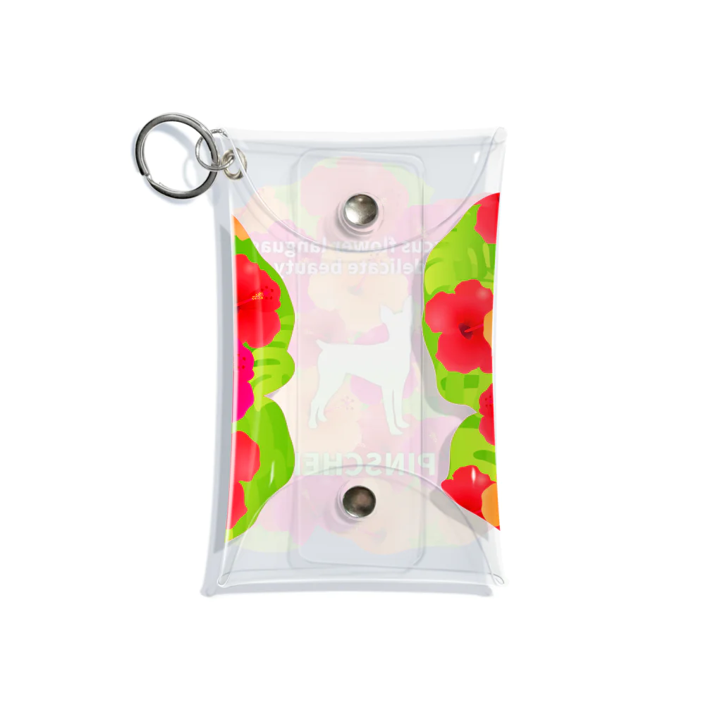 onehappinessのピンシャー　hibiscus　花言葉　onehappiness Mini Clear Multipurpose Case